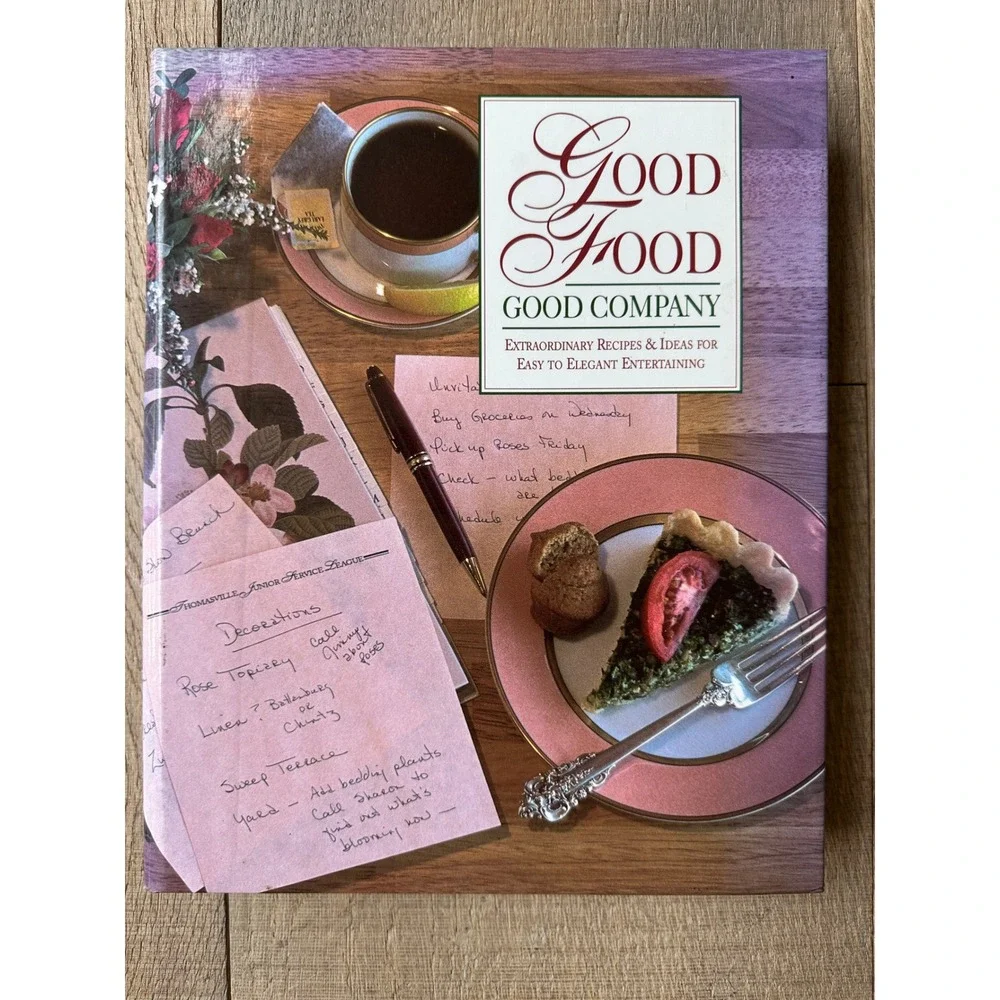 Good‎ Food Good Company Cookbook Junior Service League Vintage 1993 Spiral